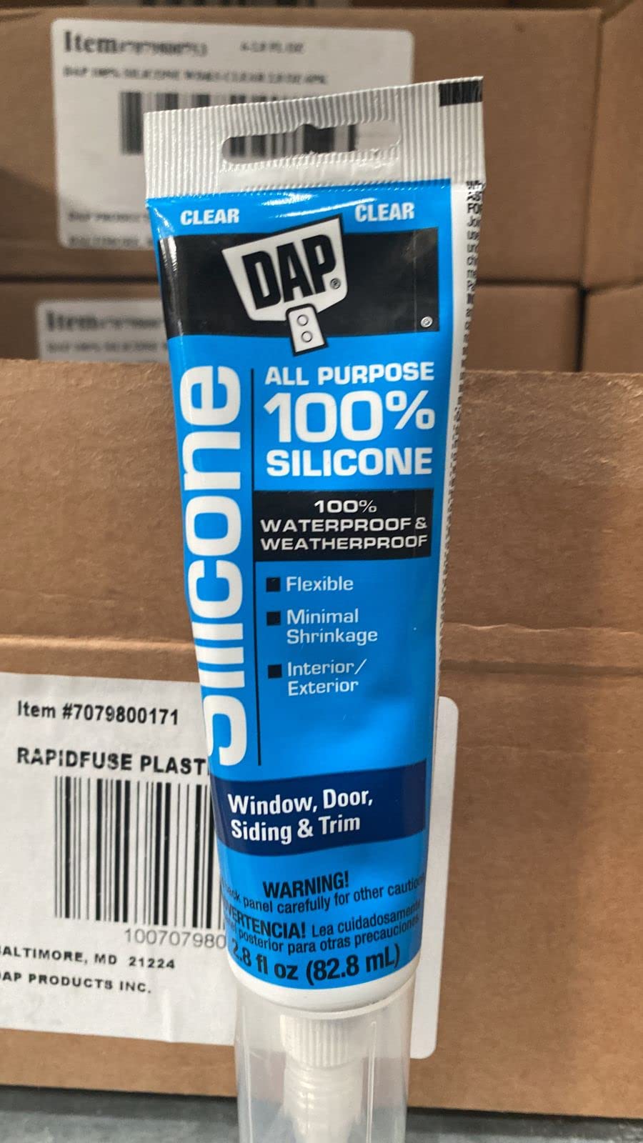 5.5oz Kwik Seal Plus Clear Caulk