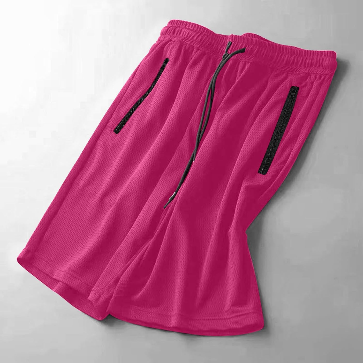 Quick-Dry Shorts Mens Summer Casual Lightweight Athletic Shorts Comfy Elastic Waist Shorts with Pockets