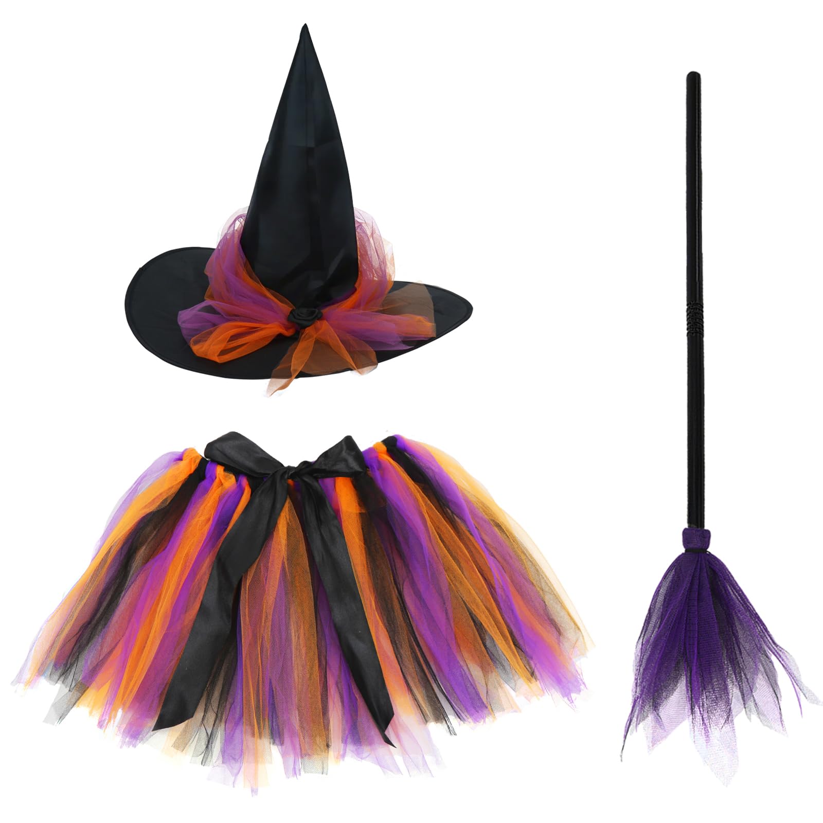 Meleager Disfraz Bruja Niña — Disfraz Halloween Niña Bruja con Falda de