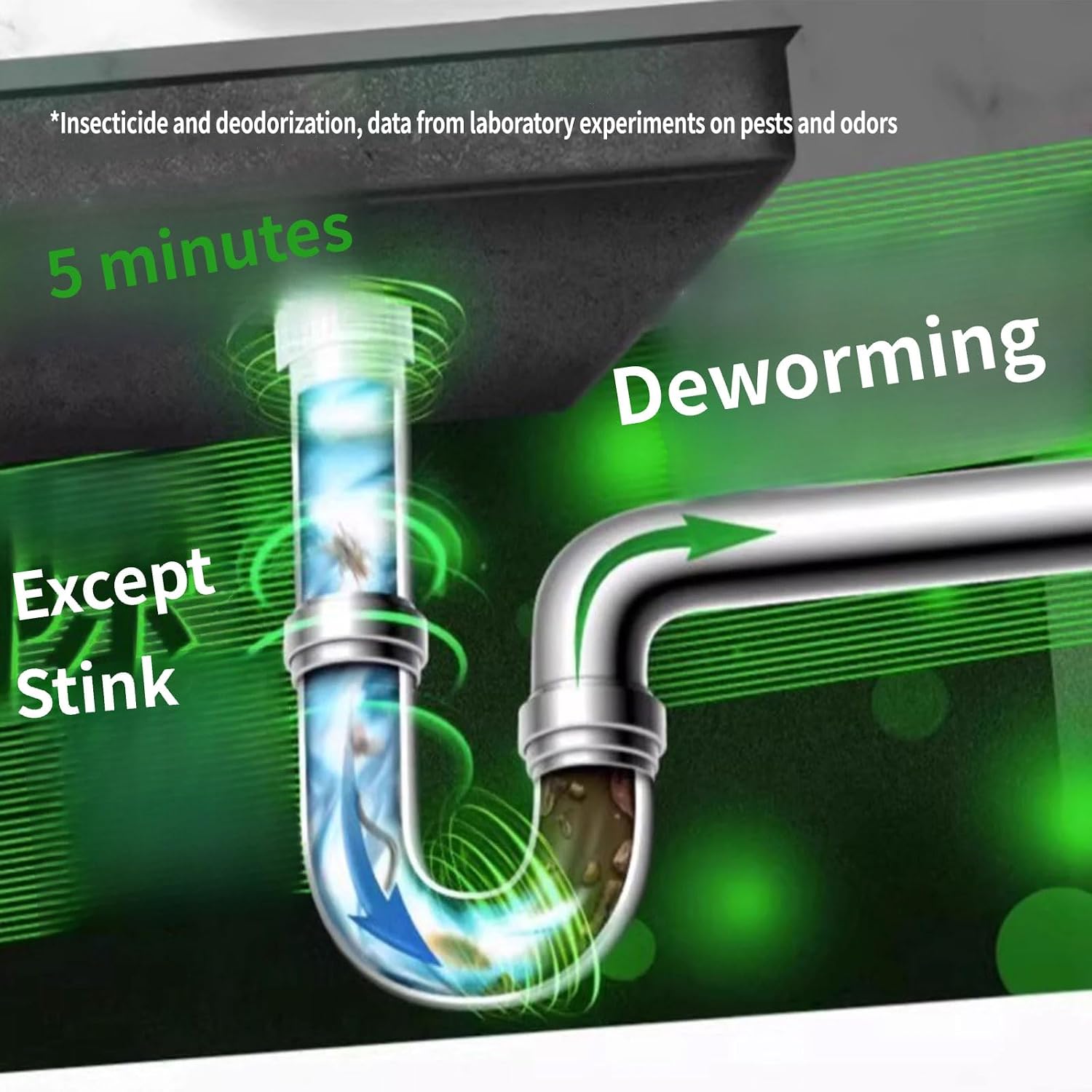 Drain Odor Eliminator Pods, Bio-Enzyme Drain Cleaner Sewer Pipes Capsules