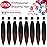 Alrence Pre Stretched Braiding Hair Long Braid 22 Inch 8 Packs Professional Braiding Hair Extensions Synthetic Crochet Twist Braids (22 Inch,T1B/30)
