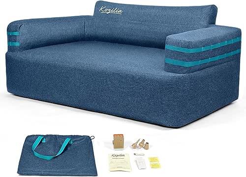 Portable Inflatable Sofa with Built-in Pump - Quick Inflation Comfortable