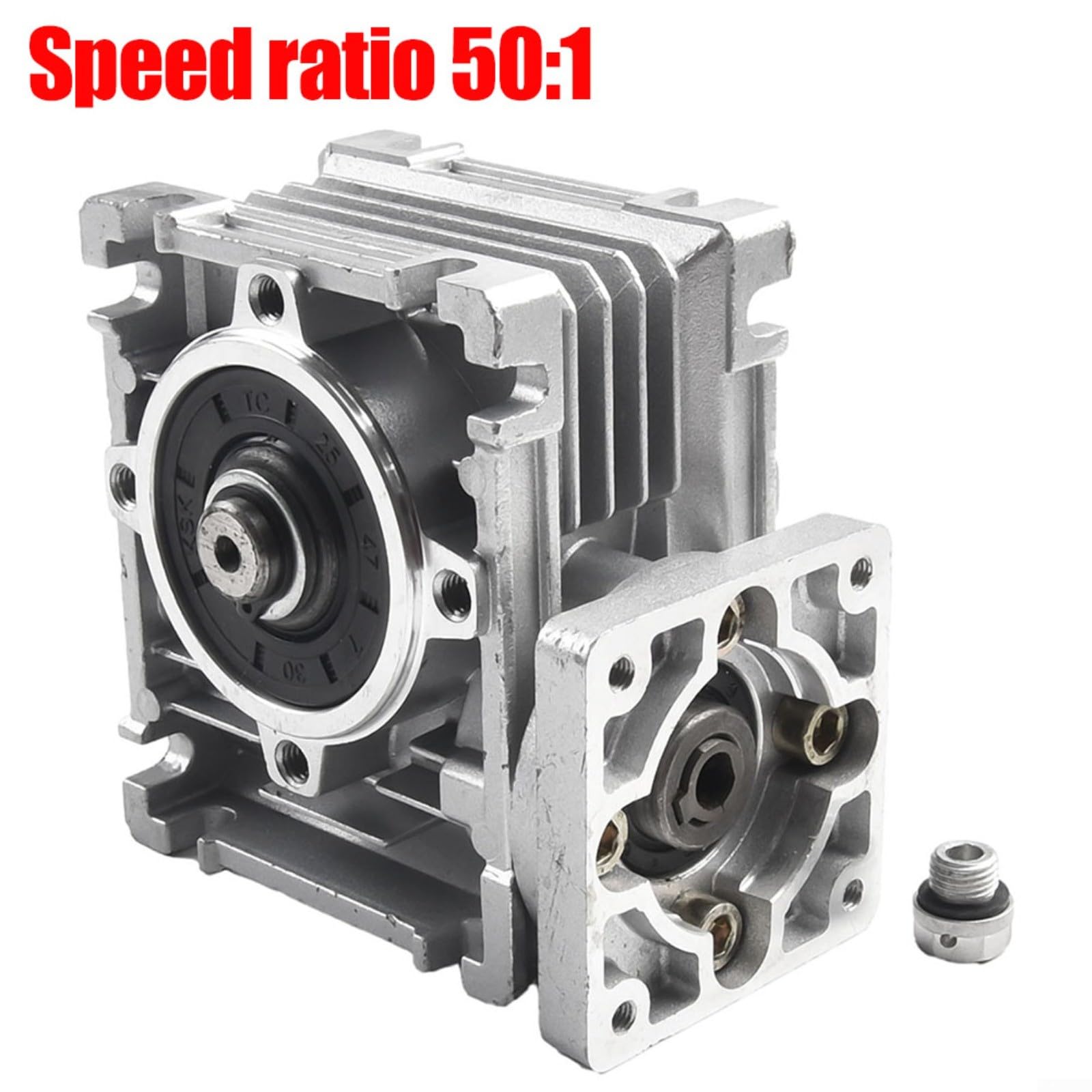 NMRV030 Für Schneckengetriebe Für NEMA 23 Schrittmotor, RV Reduzierer Mit 14Mm Ausgang, Übersetzung 5:1 Bis 80:1, Hohe Drehmomentleistung Für Automatisierung(ratio 50:1)