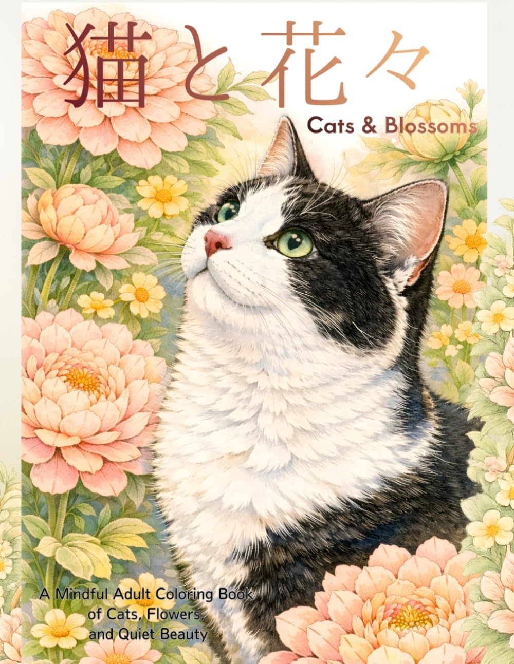 猫と花々