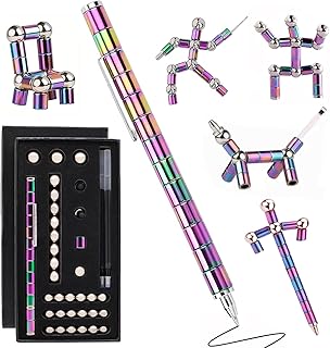 Vlecexs Bolígrafo Magnético, Navidad Regalos para Hombres, Fidget Pen Divertido Juguete Antiestrés Multifunción, Gadgets Regalos Originales para Hombres, Mujeres, Niños, Adolescentes, Papá, Cumpleaños