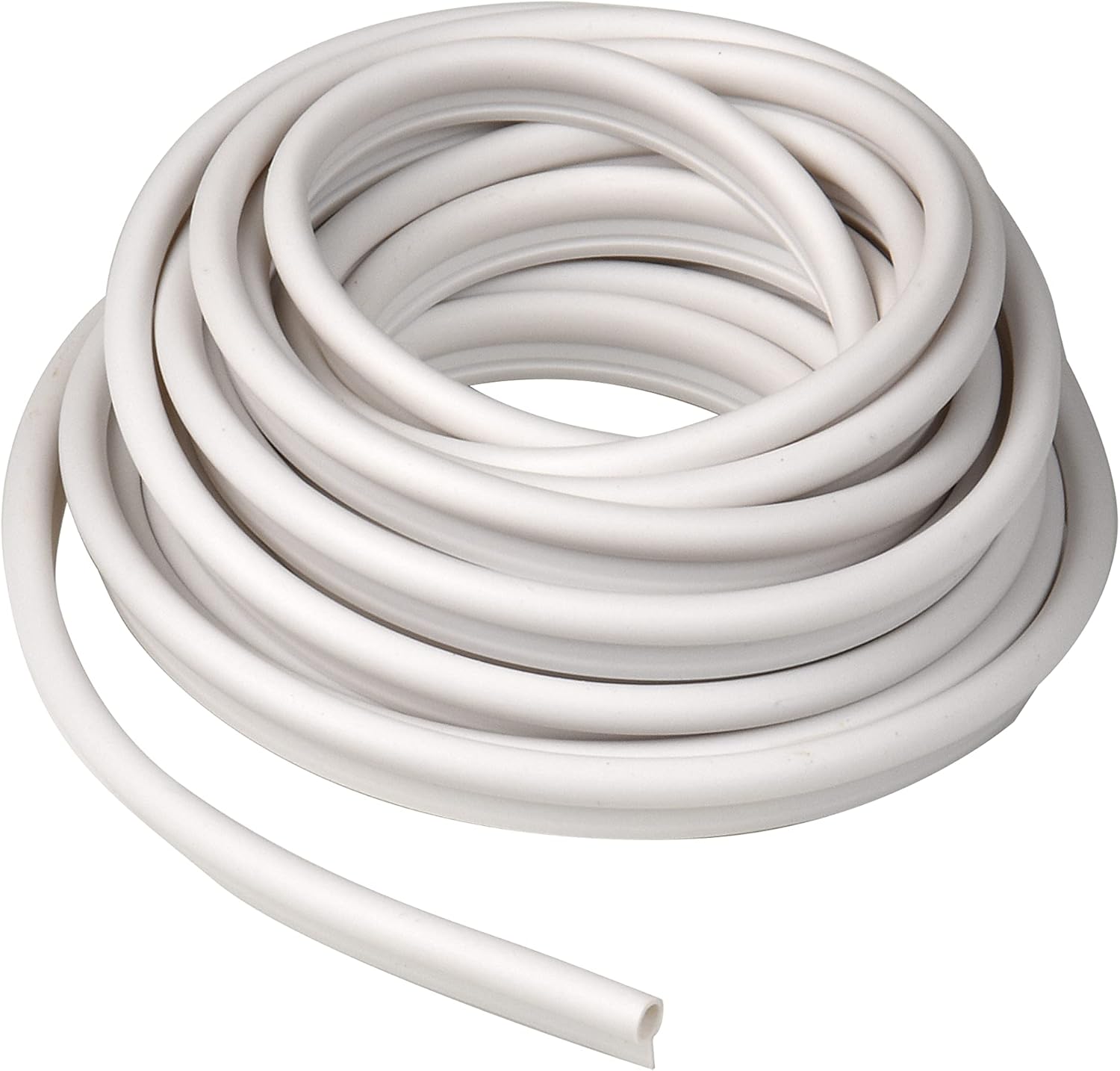 Frost King Tubular Vinyl Gasket Weatherstrip, 1/2 W, 1/4 T, 17' L, White (V18WH)