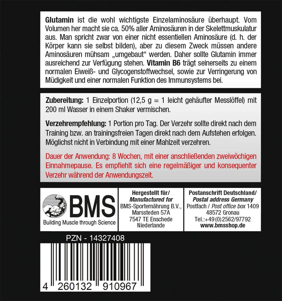 BMS Glutamin 9000 Apfel Orange 400g
