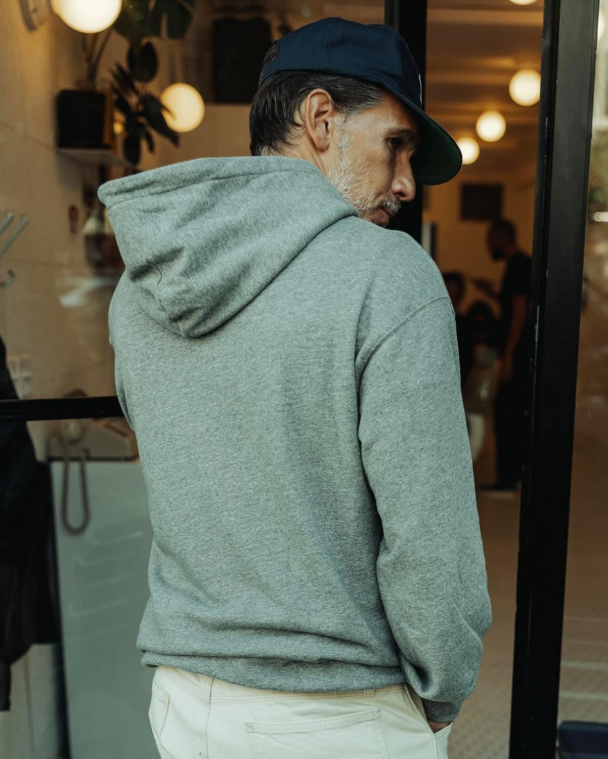 Huckberry Flint and Tinder Midweight Terry Pullover Mens Hoodie, Loopback Cotton Hoodies, Mens Hooded Sweatshirt - Image 5