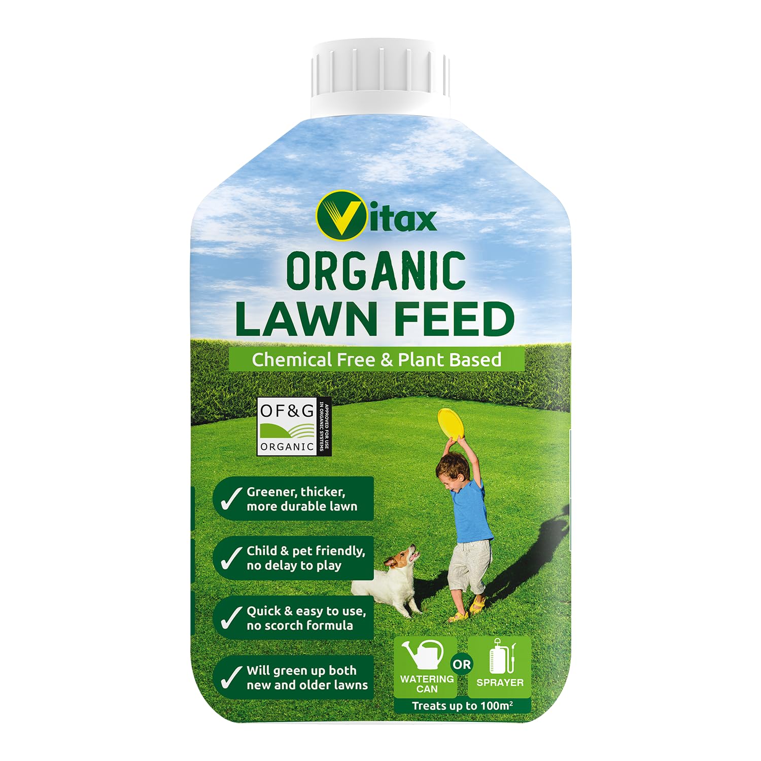 Vitax - Organic Lawn Feed Liquid - 1L