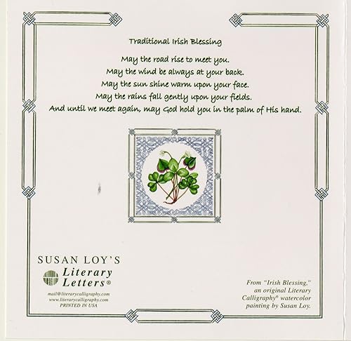 Miniatura 2 de Literary Calligraphy Tarjetas de notas de bendición irlandesa
