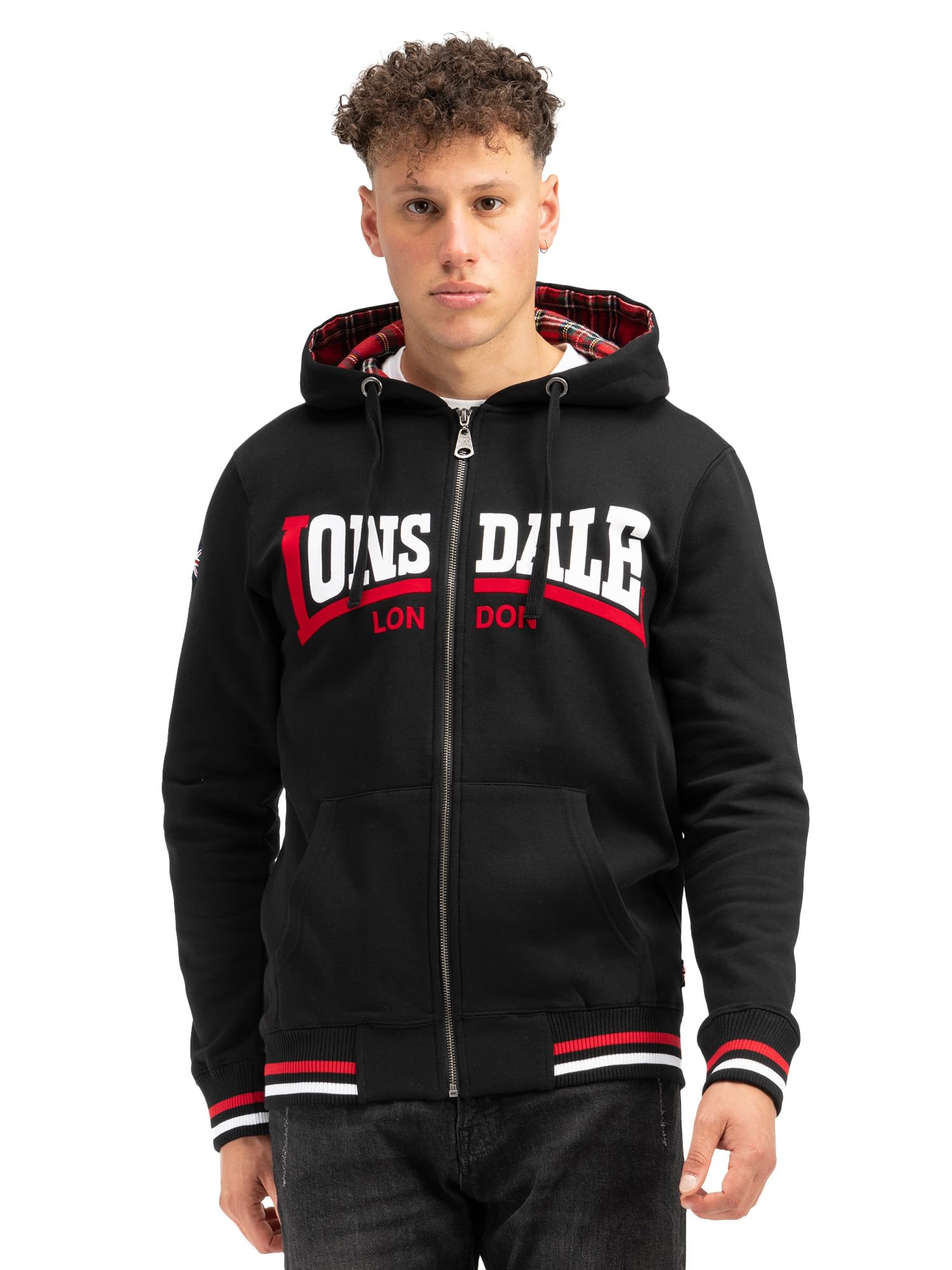 Lonsdale Men's Nateby Hoodie Black