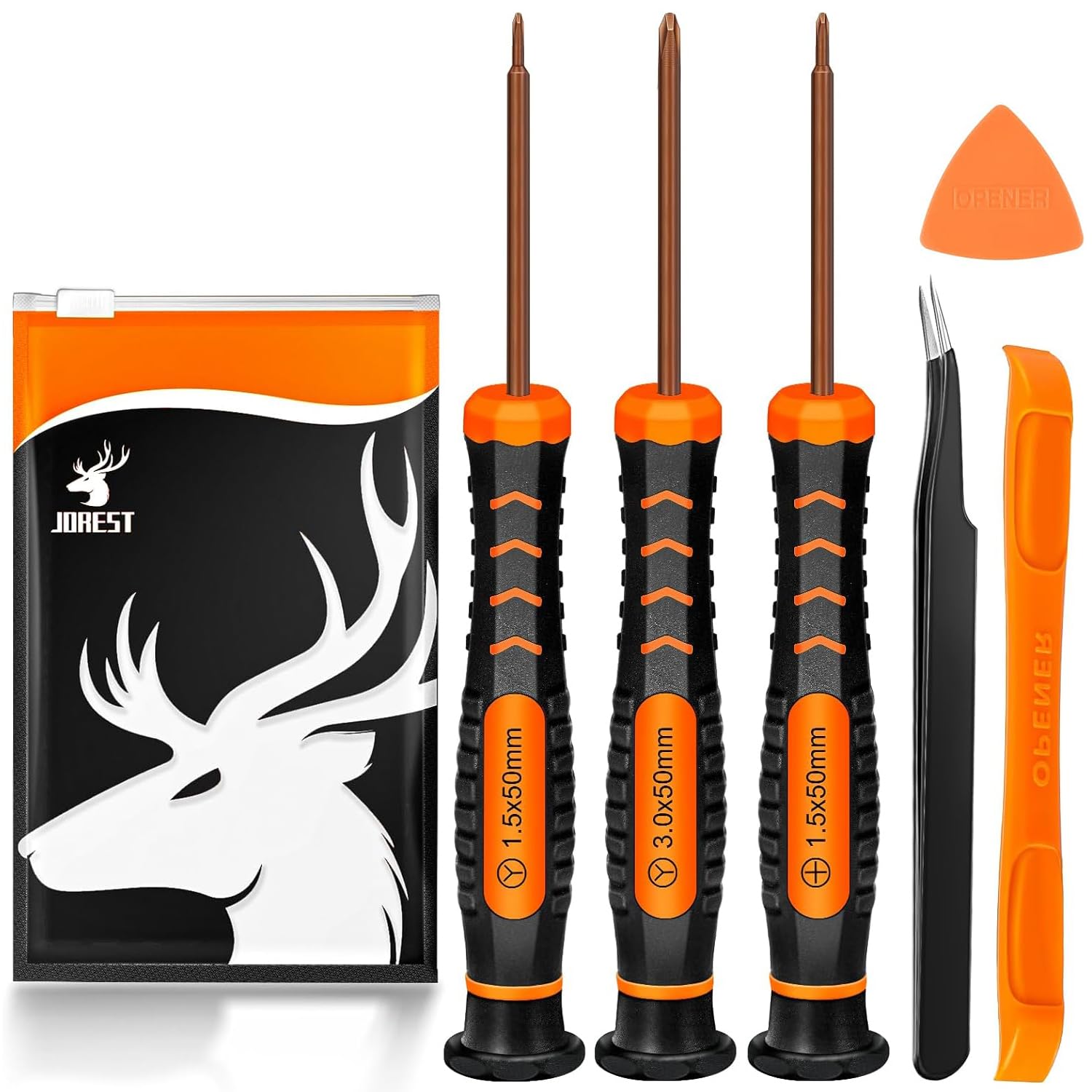 JorestScrewdriver Kit for Nintendo Switch, 6Pcs Repair Set with Triwing Y00,Y1,Phillips PH000, Tweezers, Crowbar, Triangle Pry, for Switch Lite, Joycon Controller, Wii, Gameboy Advance SP, Gamecube