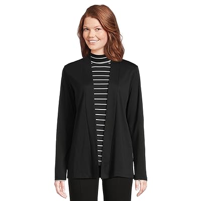 L.L.Bean Pima Cotton Open Cardigan With Pockets Women