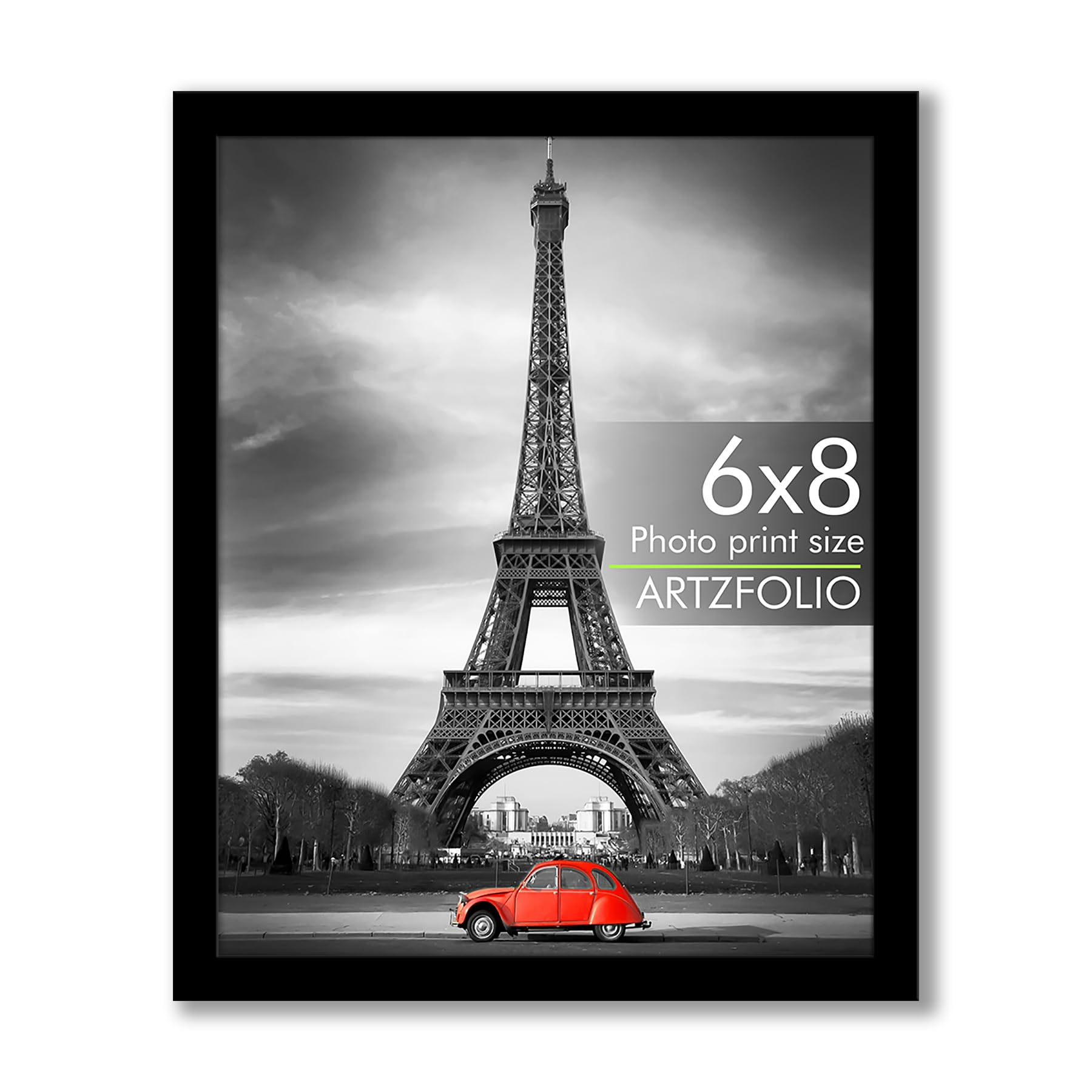 ArtzFolio Wall & Table Photo Frame D555 | Wall Photo Frame Collage for Living Room | Picture Frames Bedroom, Home & Office Decoration | Black | 6x8 inch (15x20 cms)