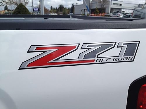 Decal Mods Calcomanías para camioneta Chevy Silverado Z71 Offroad - F (2014-2017) cabecera (juego de 2)  FG7G0
