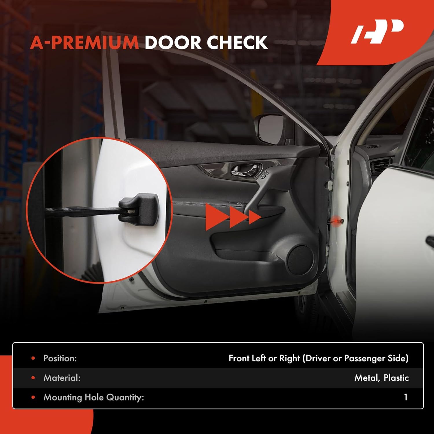A-Premium Front Left or Right Door Check Strap Stopper Compatible with Ford F-150 F150 2009 2010 2011 2012 2013 2014