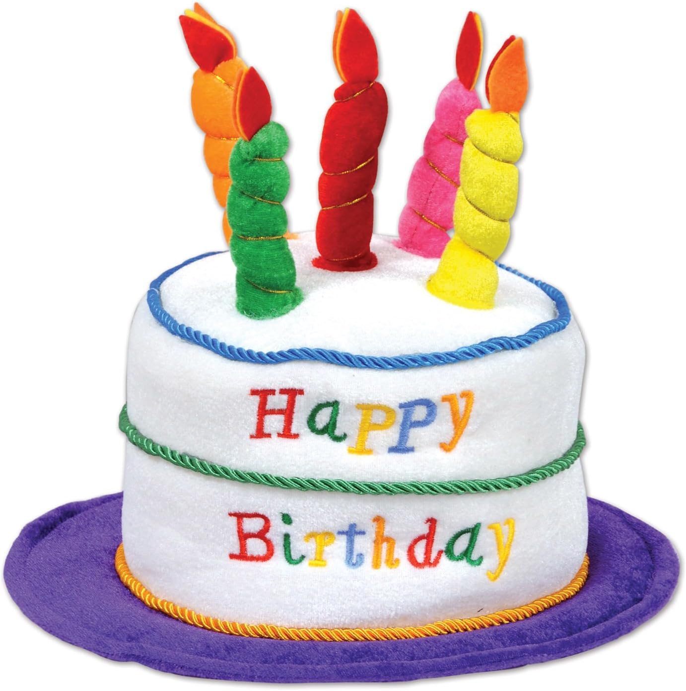 Beistle Plush Birthday Cake Hat