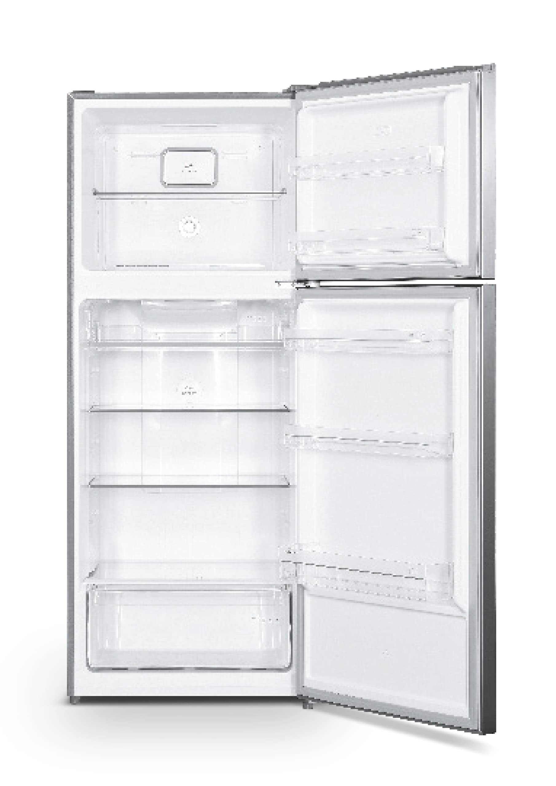 FRIGORIFICO SCHNEIDER 2 PUERTAS 178 x 70 cm NO FROST INOX CLASE-E PUERTA REVERSIBLE 420L DISPLAY EXTERIOR