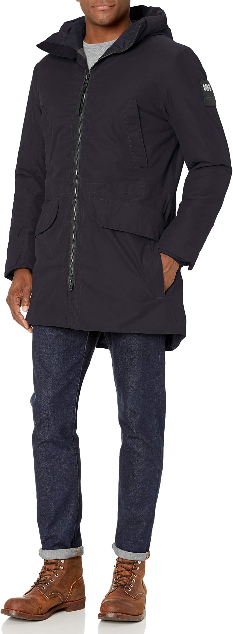 Helly-Hansen mens Calgary Hooded Insulated Winter Parka Coat Jacket Calgary Hooded Insulated Winter Parka Coat Jacket