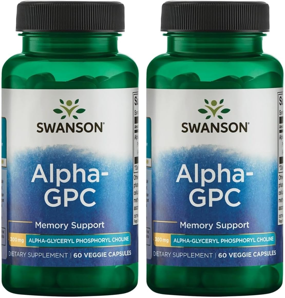 Swanson Alpha-Gpc Alpha Glycerophosphocholine 300 Milligrams 60 Veg Capsules