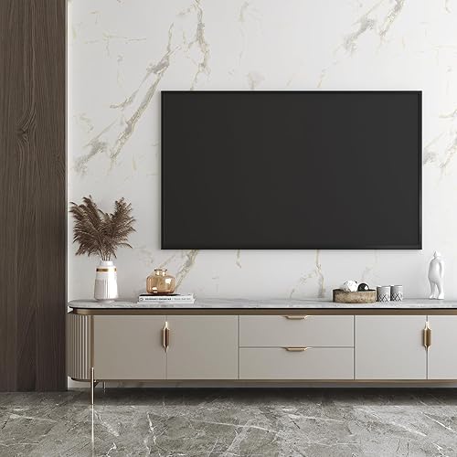 Miniatura 5 de LACHEERY Papel adhesivo de mármol blanco grueso para encimeras, papel adhesivo impermeable, para despegar y pegar para armarios, papel tapiz