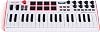 Akai Professional MPK Mini Plus - USB MIDI Keyboard Controller with 37 Mini Keys, 8 MPC Pads, Sequencer, MIDI/CV/Gate I/O, Production Software, Native Instruments Sound Package, White Limited Edition