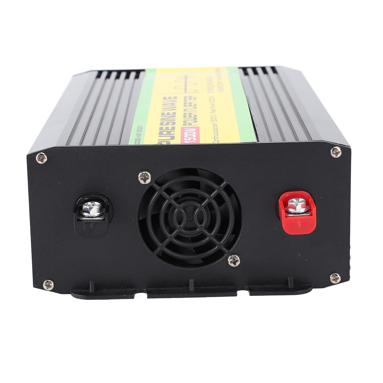 Ausla Falownik Sinusoidalny o Mocy 1500 W, Falownik Solarny ABS 12 V DC z Wyświetlaczem LCD, Moc Szczytowa 3000 W, 2 Porty USB i Gniazdo Uniwersalne, do Stosowania W Podróży Samochodem Rezerwowe