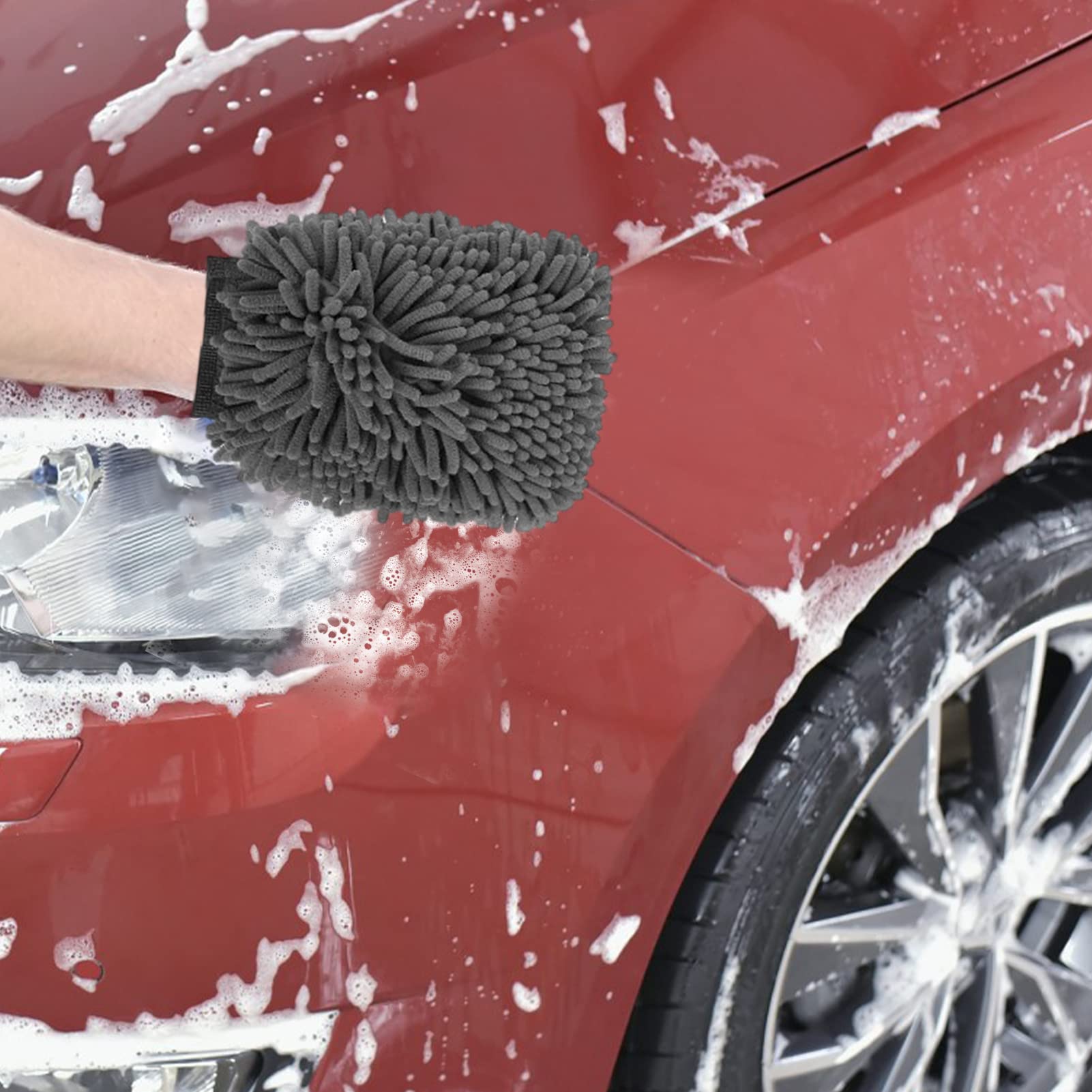 delr 2 Kit per la Pulizia 'Auto | Spazzole per Dettagli Car Detailing | Camion per motociclette Tutti Gli Strumenti per la Pulizia e Parti di Automobili 10 Pezzi, Uffici per Pneumatici da Cucina
