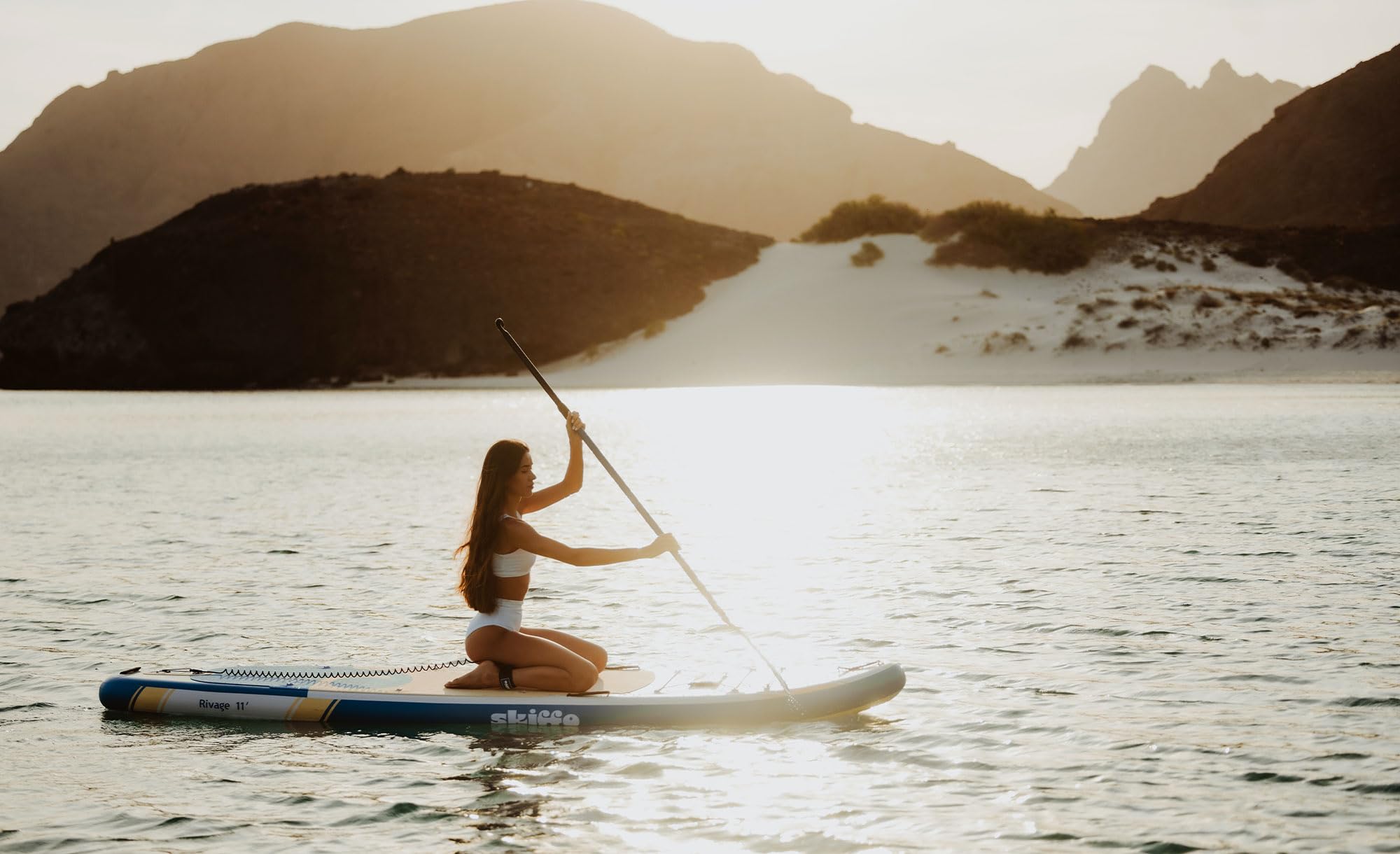 Skiffo Rivage Lagoon 11' – Sup Inflable 2 en 1 Kayak Completo – 335 x 86 x 15 cm – MAX 160 kg – Estable y versátil – Diseño único