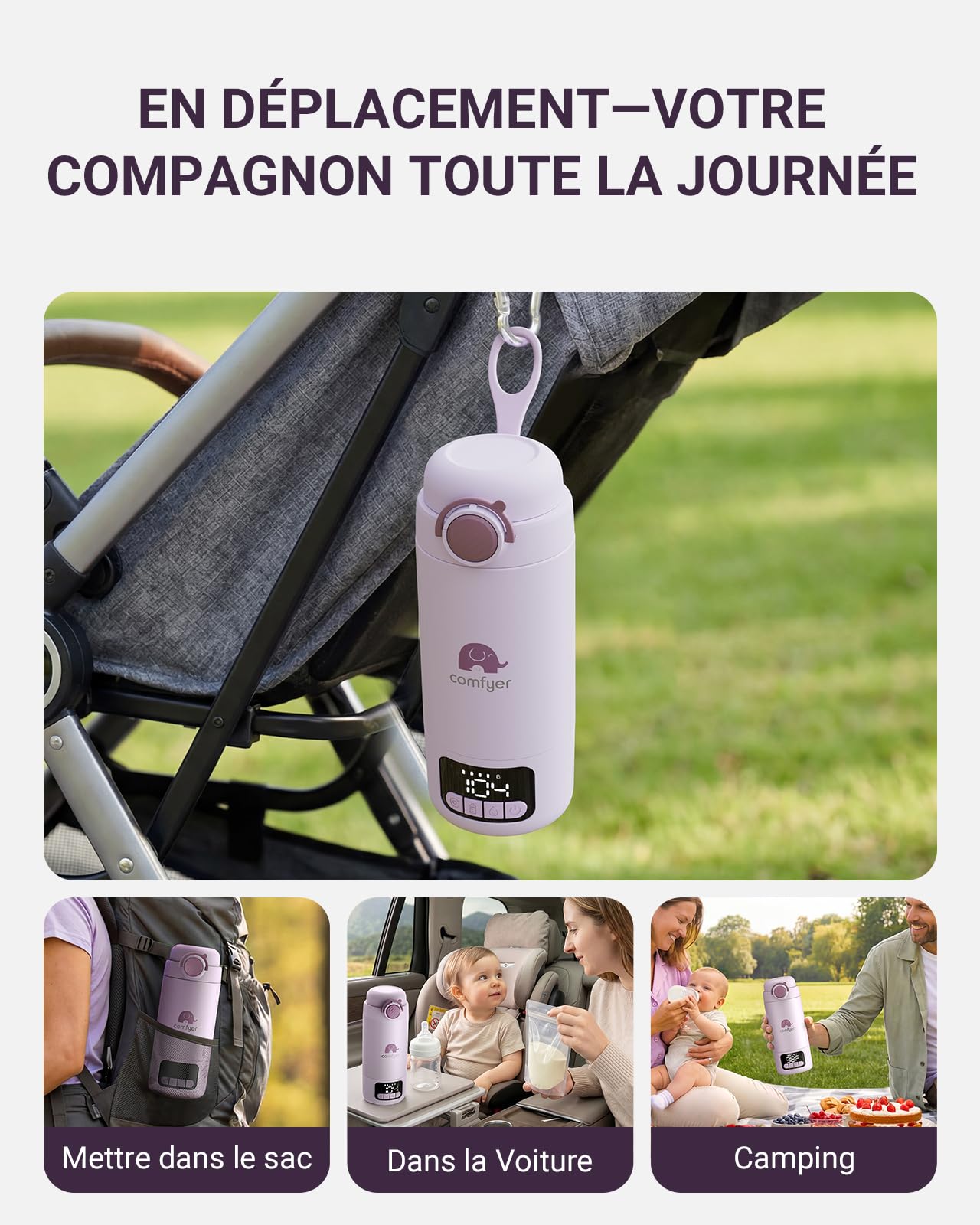 Comfyer Chauffe Biberon Portable