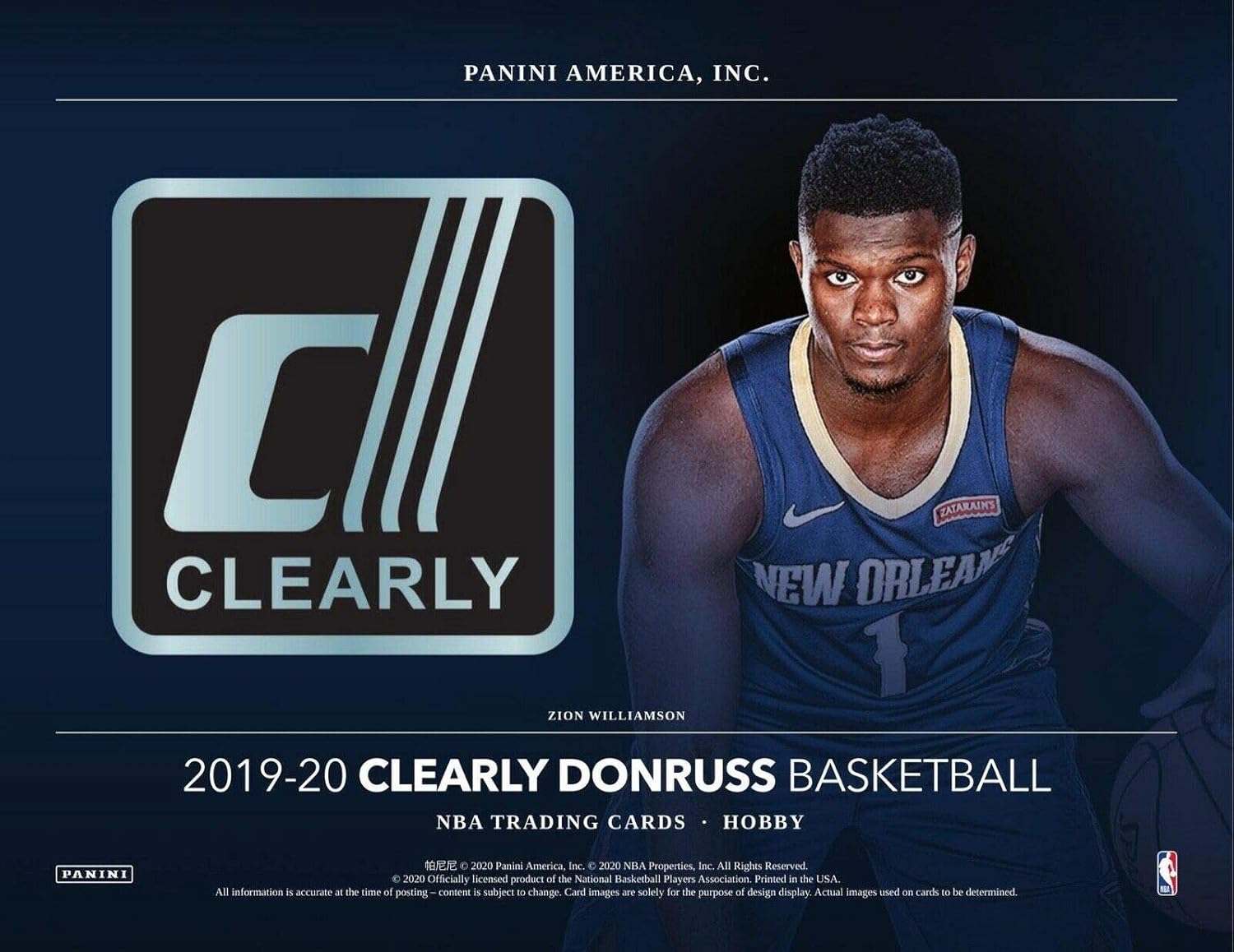2019/20 Panini Clearly Donruss Basketball Hobby Box 4 Packs Per Box 5 Cards Pack