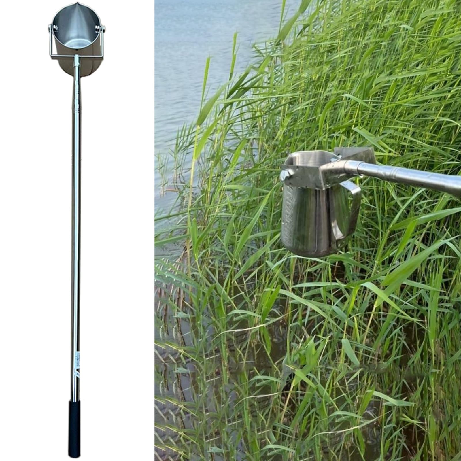 Kit de muestreo de agua con poste telescópico y vaso de precipitados de doble escala para pruebas ambientales