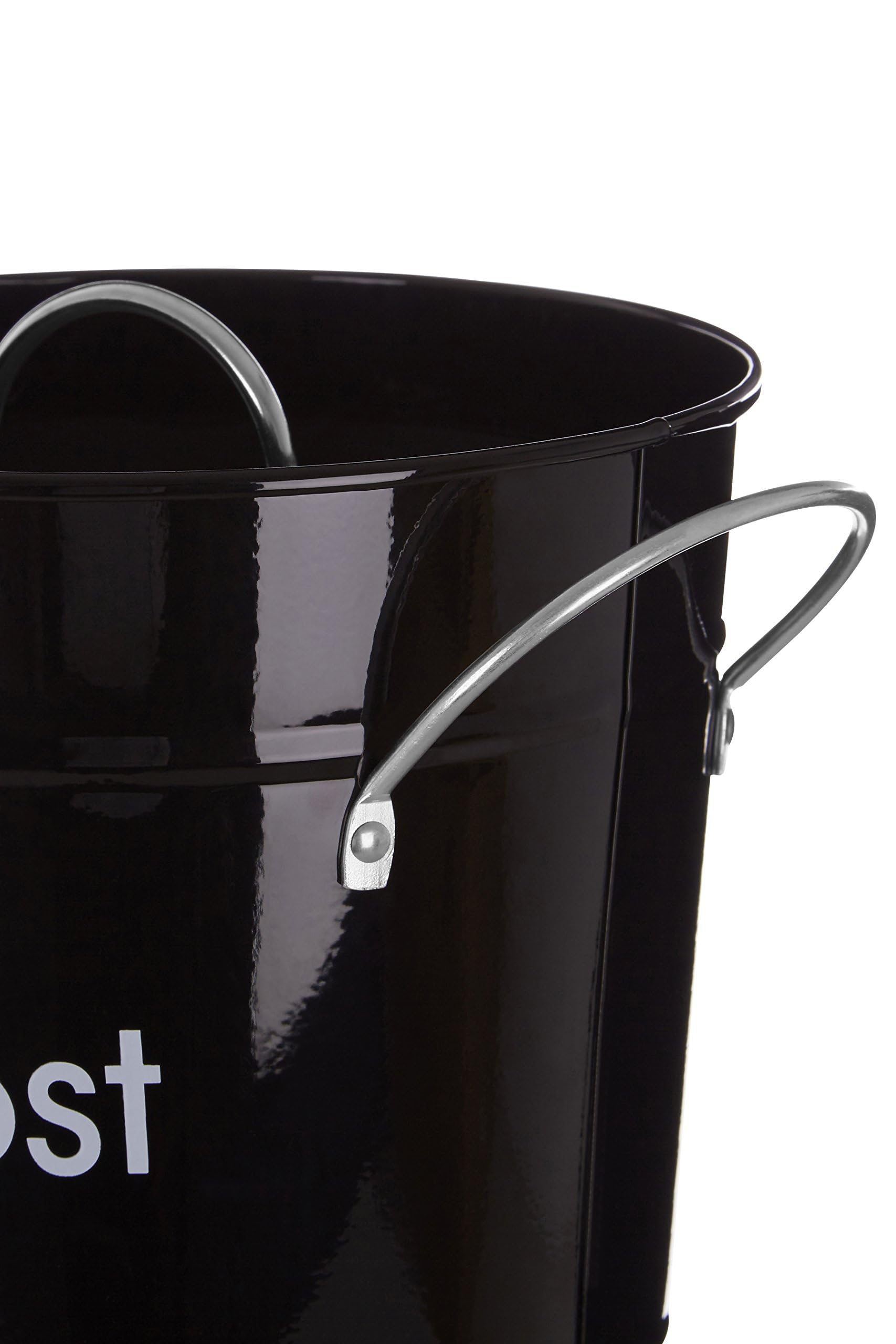 Premier Housewares 0510014 Bac à Compost en Acier Galvanisé Noir