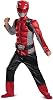 Disguise Official Red Power Rangers Costume Kids, Muscle Power Rangers Fancy Dress Up Outfit for Children Suit Halloween Birthday World Book Day Costumes for Boys 4-6 Years