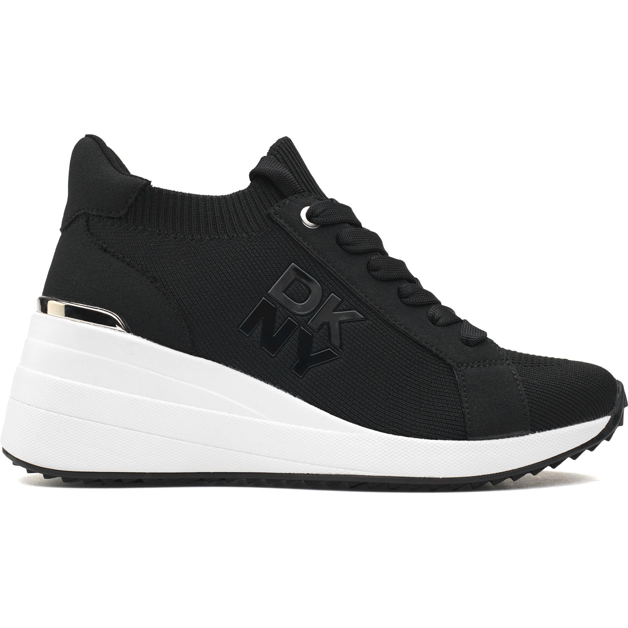 DKNY Women's Kasia Everyday Lace Up Wedge Sneaker