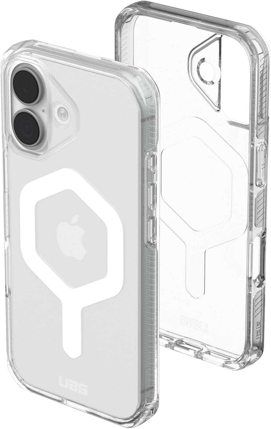 URBAN ARMOR GEAR UAG Designed for iPhone 17 Case Plyo - Compatible with MagSafe Transparent Military Grade Protective Cover, Ice/White