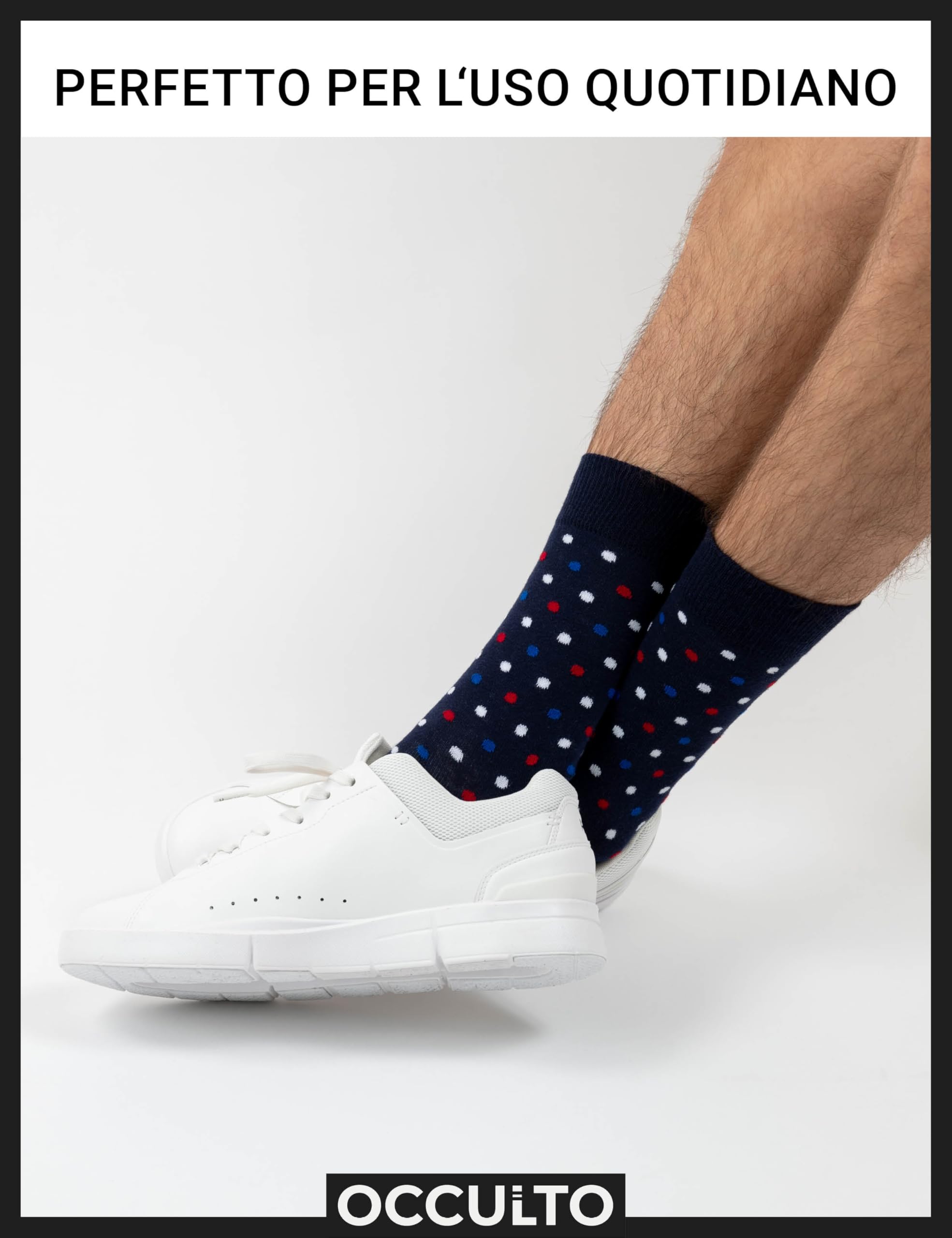 Occulto UOMO CALZE FANTASIA (6 PAIA) in COTONE