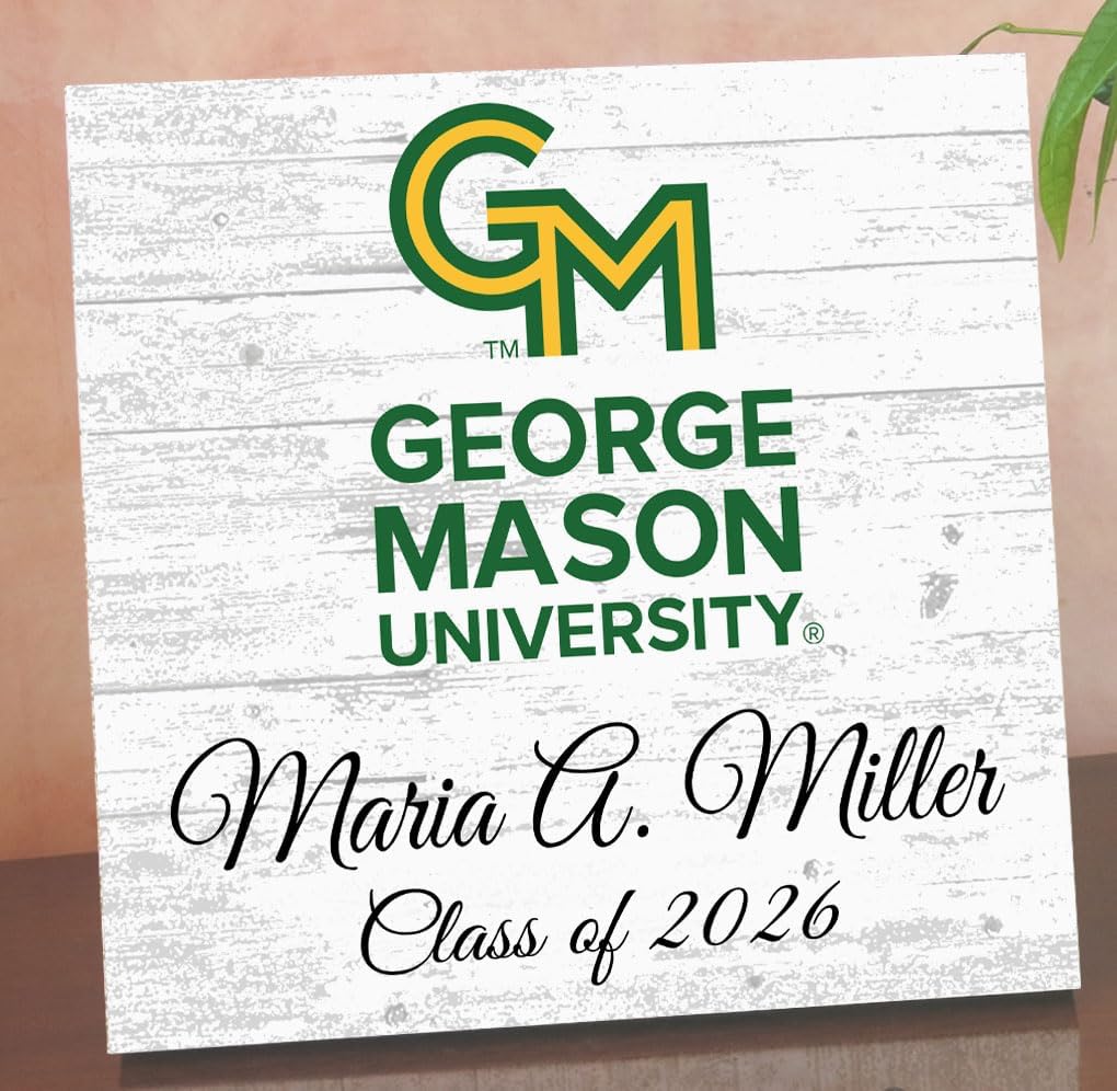George Mason Class Year Plaque with Name - Personalized