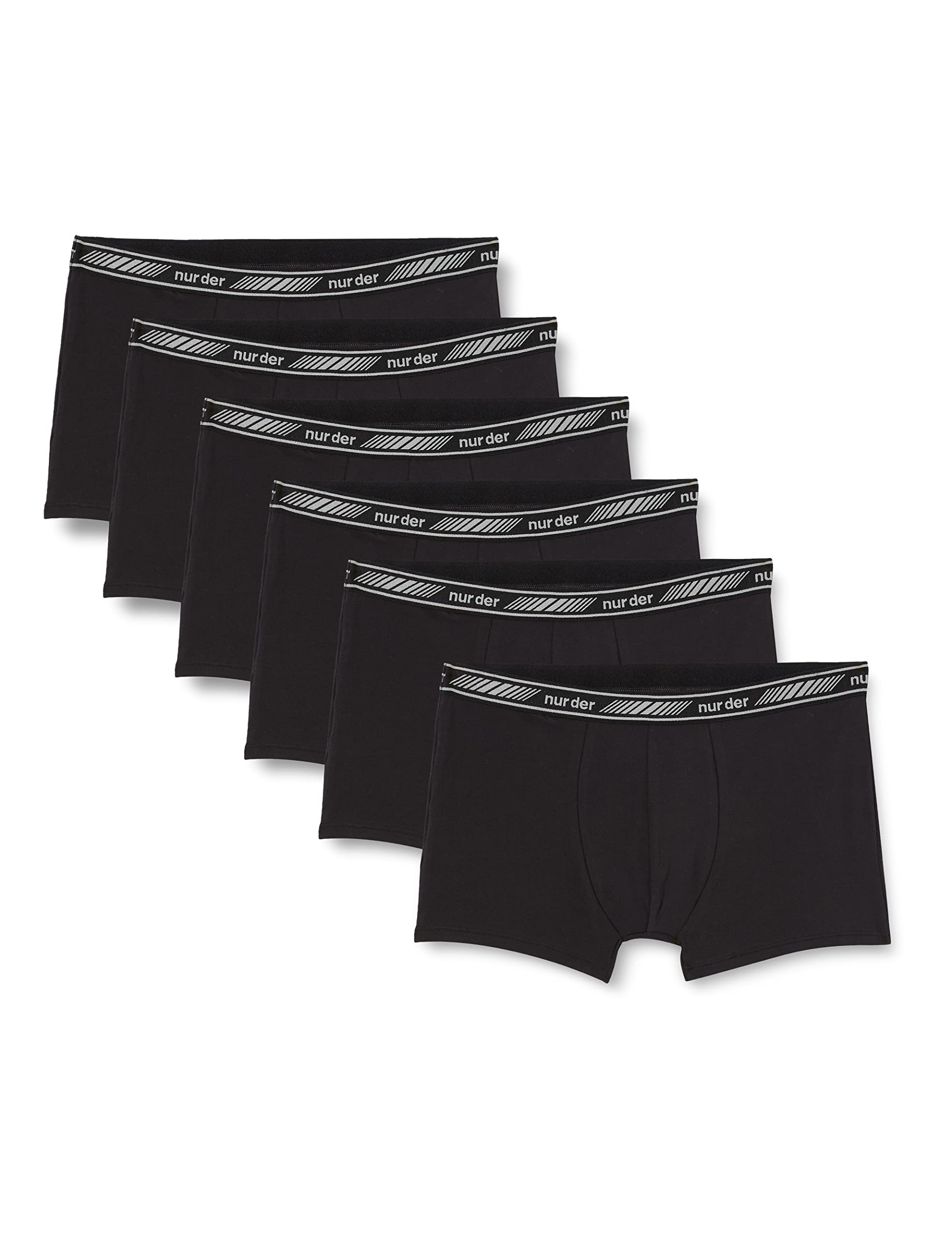 Nur Der Set van 2 boxershorts 3D Flex ademend katoen herenonderbroeken heren, Nachtzwart., L
