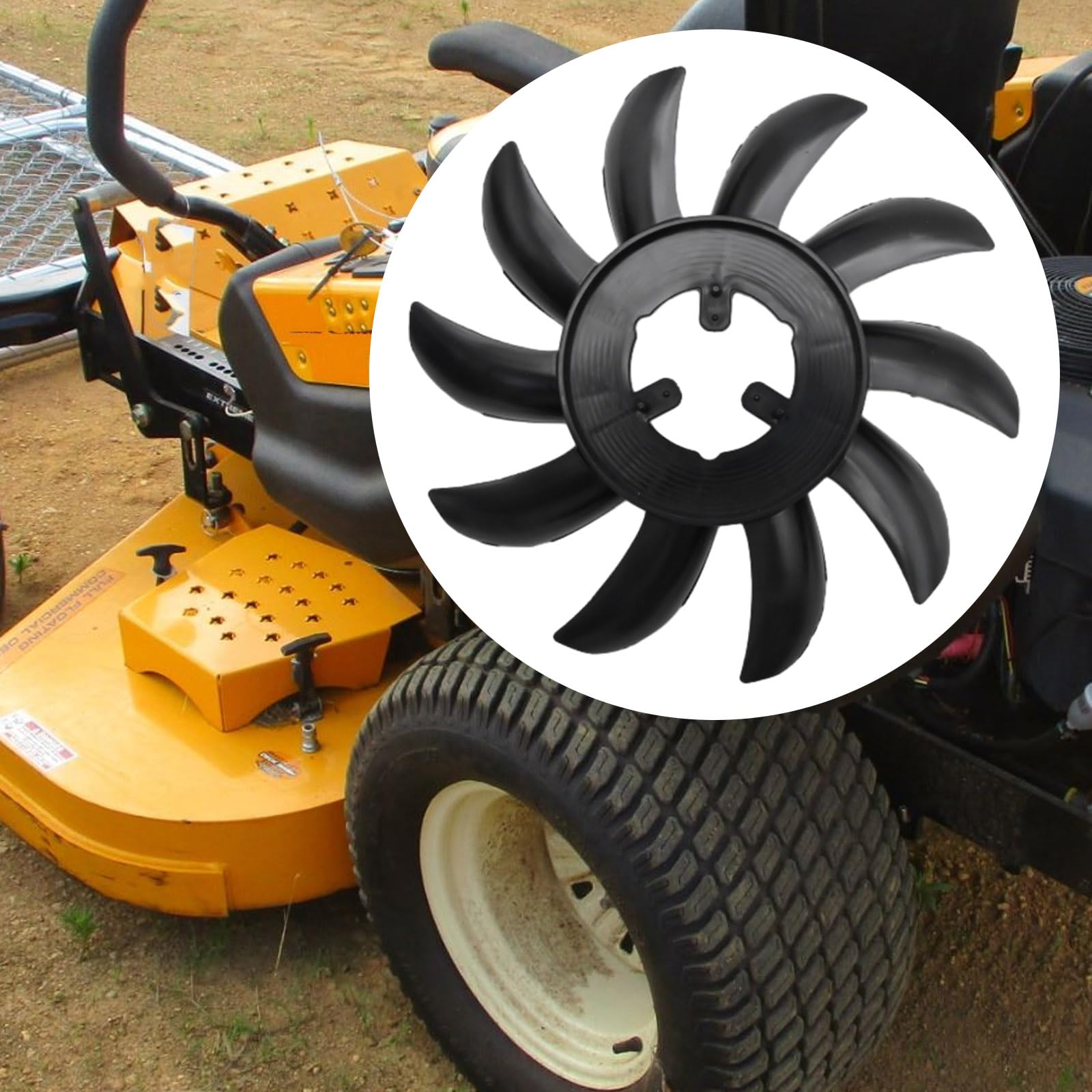 EZYPAK Schwungradventilator Für Cub Cadet Rasenmäher – 17,8 Cm, 10 Flügel, Ersetzt 53994