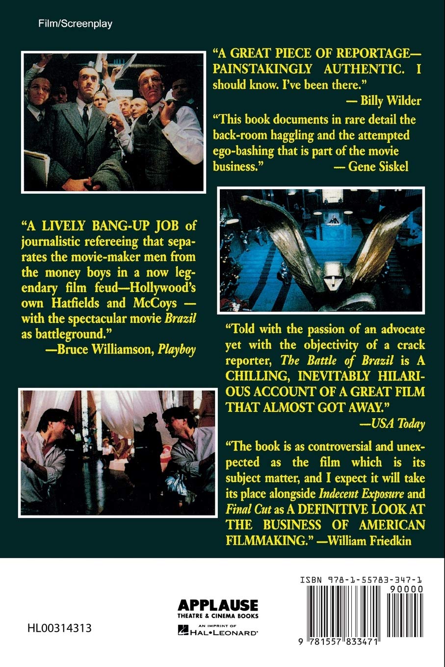 The Battle of Brazil: Terry Gilliam v. Universal Pictures in the Fight to the Final Cut (The Applause Screenplay Series)