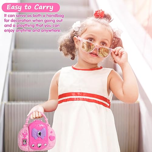 Miniatura 10 de Topsolid Kit de maquillaje para niños con espejo, juego de maquillaje lavable real para niñas de 5 a 8 años, juego de cosméticos de juguetes de