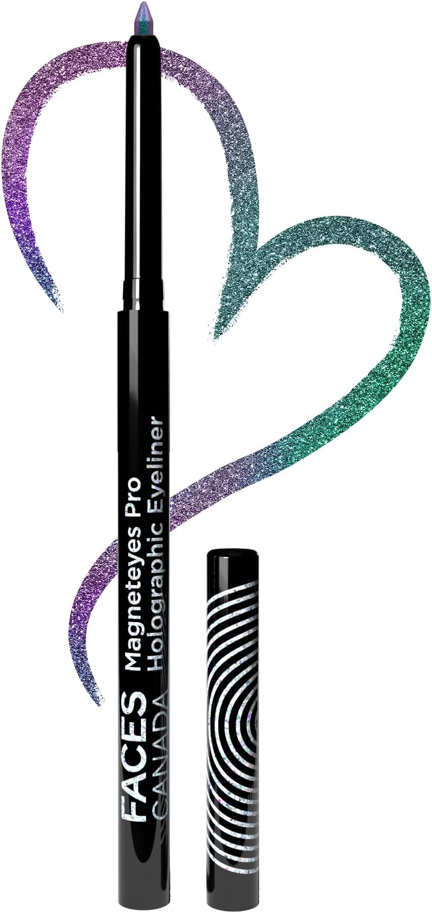 FACESCANADA FACES CANADA Magneteyes Pro Holographic Eyeliner - Peacock Dance 02, 0.25g | Multichrome/Duochrome Eyeliner | Metallic & Shimmer Finish | Longlasting | Waterproof & Smudgeproof