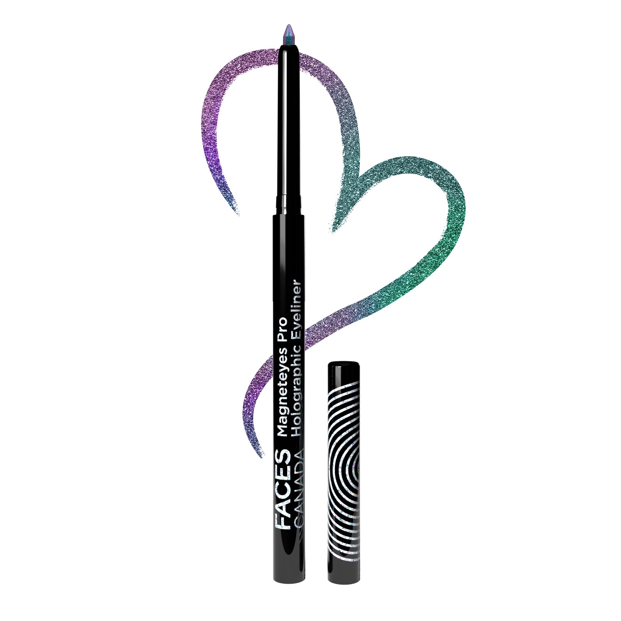 FACESCANADA FACES CANADA Magneteyes Pro Holographic Eyeliner - Peacock Dance 02, 0.25g | Multichrome/Duochrome Eyeliner | Metallic & Shimmer Finish | Longlasting | Waterproof & Smudgeproof