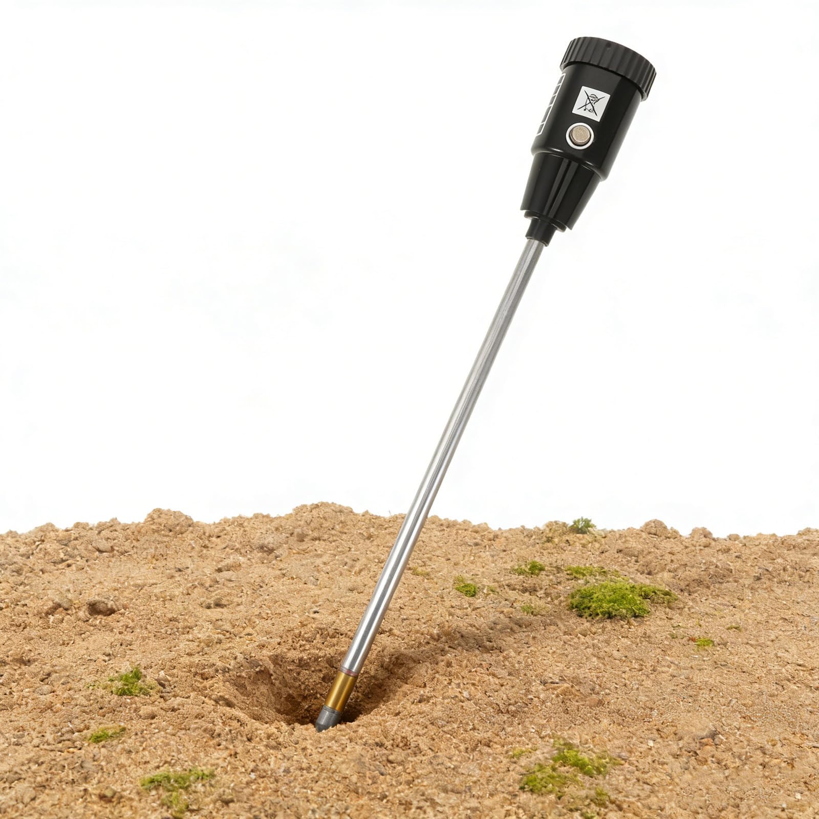 Medidor de Ph y Humedad del Suelo con Sonda de 30cm, Herramienta de Jardinería para Plantas y Cultivo en Jardín, Rápido y Preciso
