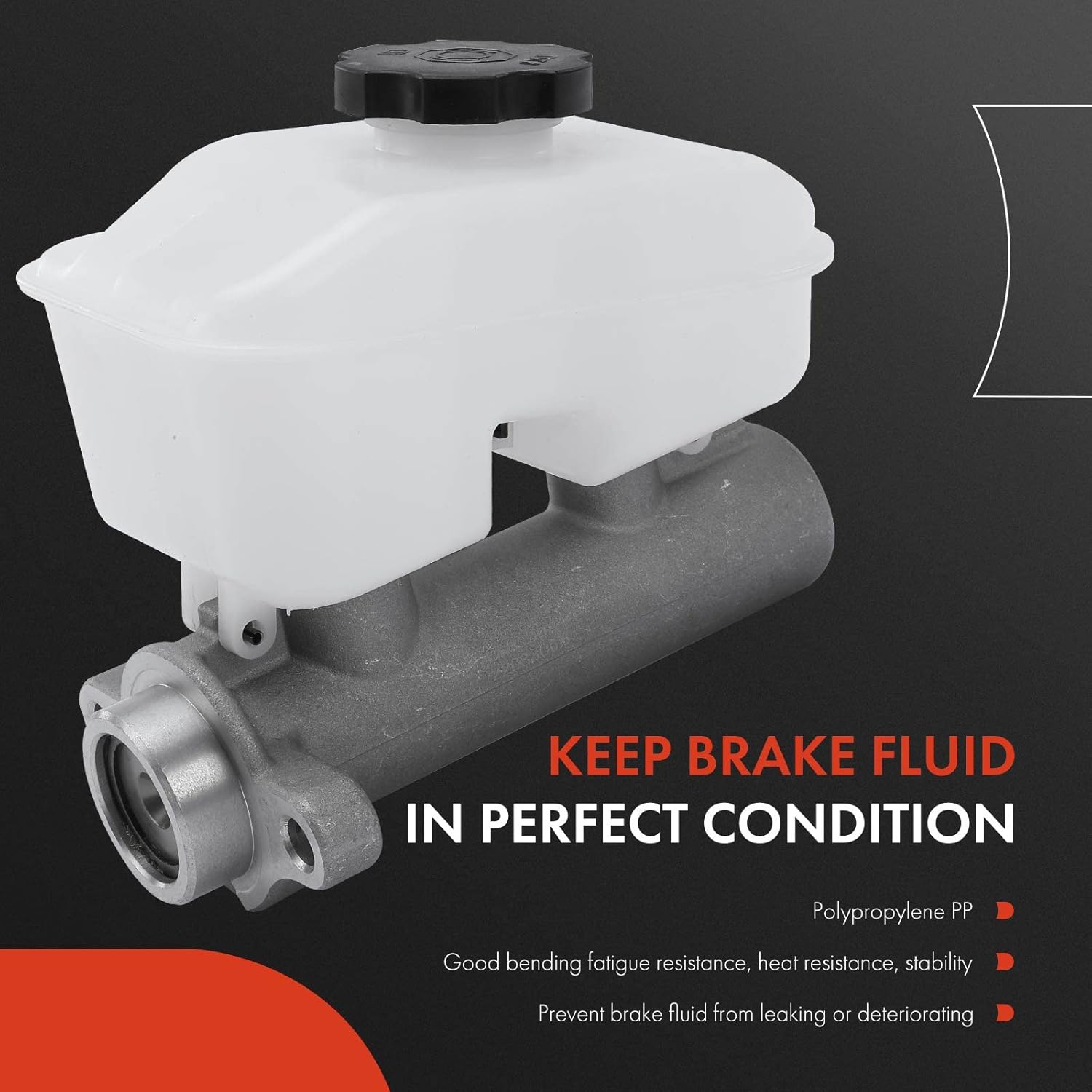 A-Premium Brake Master Cylinder with Reservoir and Cap Compatible with Cadillac Vehicles - DTS 2006 2007 2008 2009 2010 2011 V8 4.6L