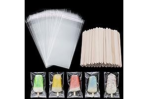 Boao Popsicle Wrappers and Sticks for Homemade Delights