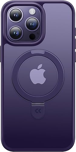 Miniatura 4 de CASEKOO - Funda diseñada para 14 Pro con soporte magnético invisible protección contra caídas de grado militar compatible con MagSafe, funda