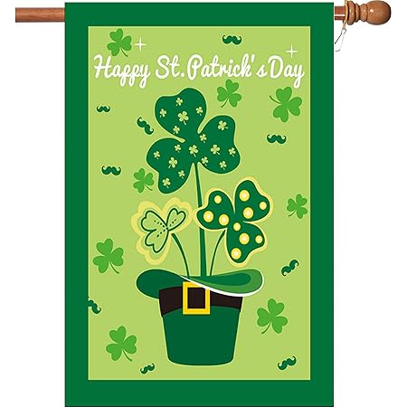 Toland Home Garden 1110806 - Bandera Del Día De San Patricio De 12 X 18 Pulgadas, Bandera De Jardín De Doble Cara Para Casa Al Aire Libre, Bandera De San Patricio