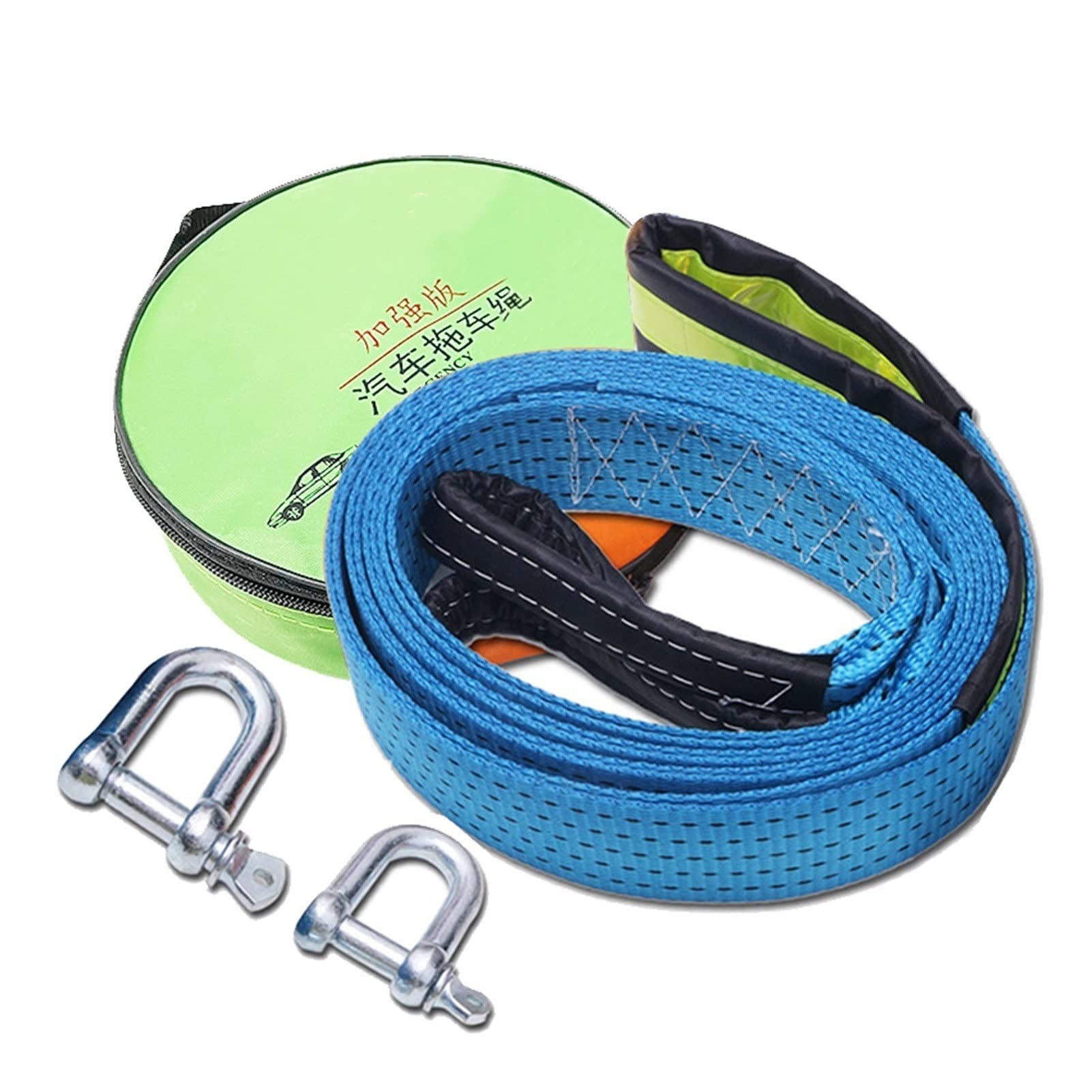 Câble de remorquage pour urgence auto sangle robuste 5m 8t sur route